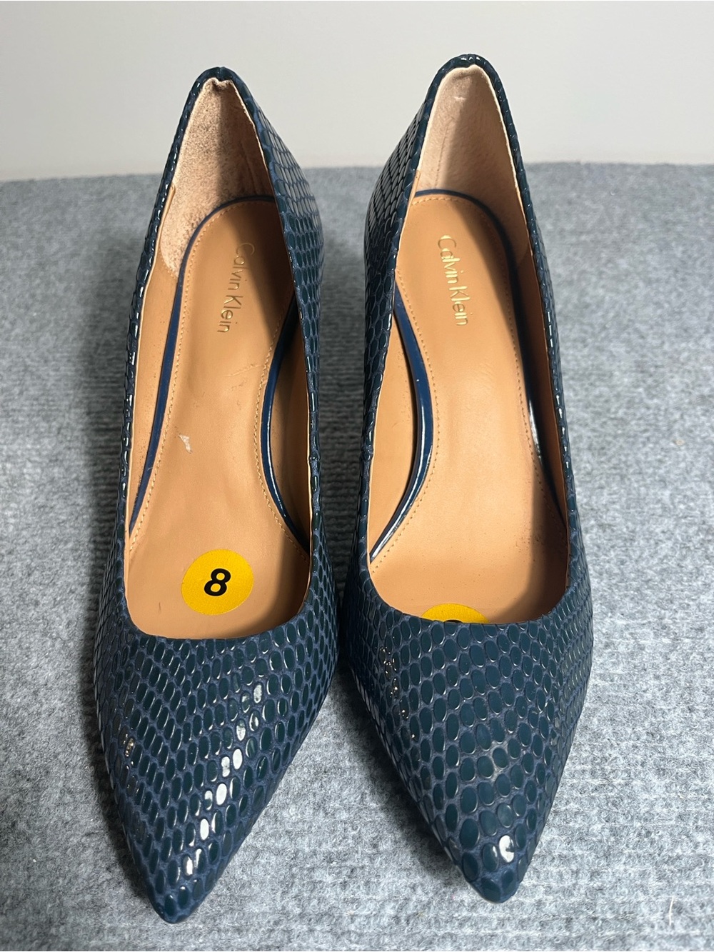 Calvin Klein Gayle Women's Teal Pointed-Toe Pumps